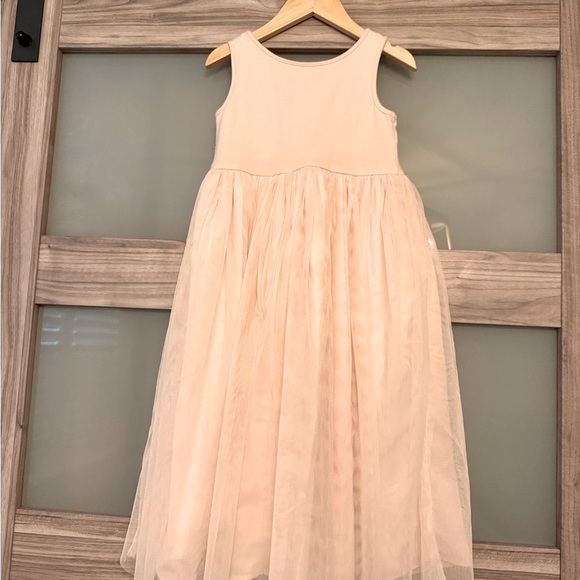 Elegant Blush Pink Floral Kids Dress - Picture 8 of 12